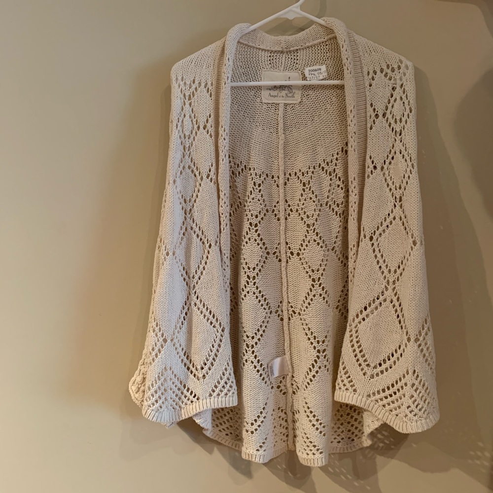 Anthropologie Ivory Cardigan